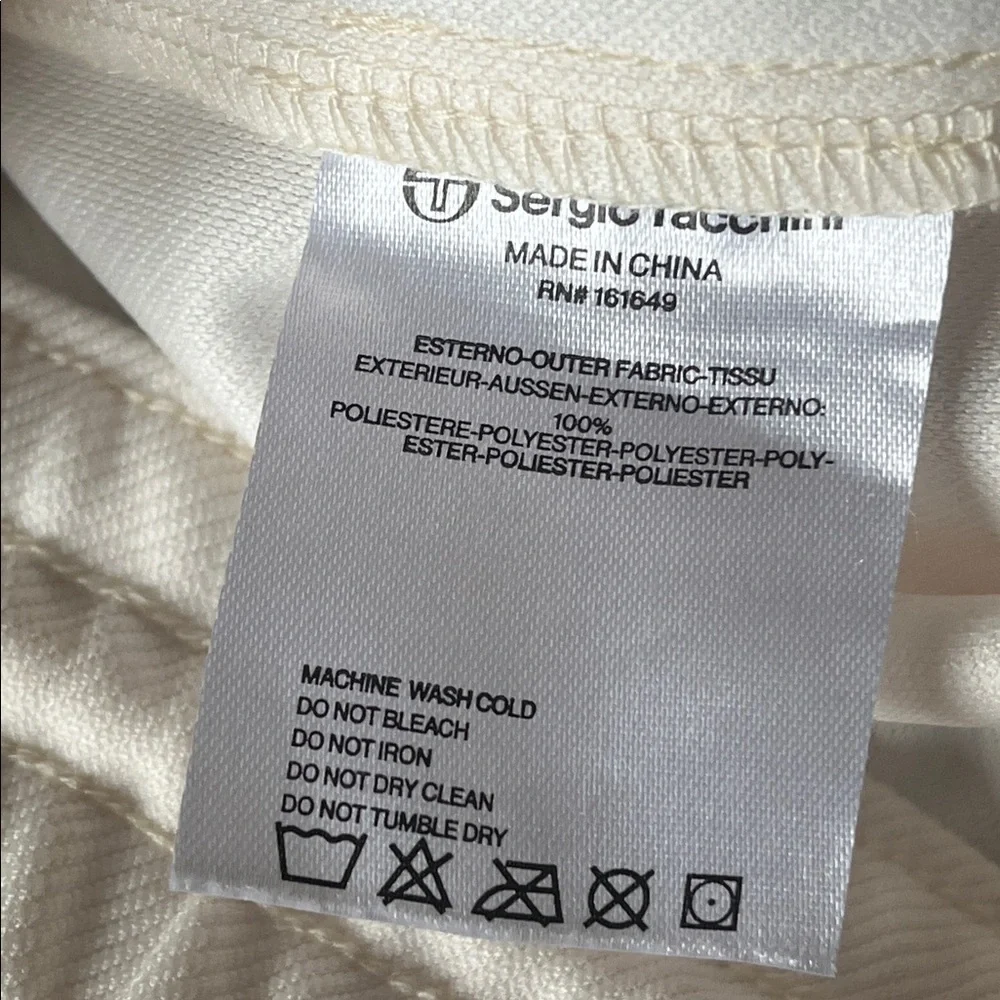 Sergio Tacchini Damarindo Men's cream Track Pants with Green Stripe size 3XL - Picture 10 of 10
